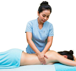 asian_woman_thai_massaging_a_patient_in_a_massage_room_back_of_the_body_treatment_light_blue_uniform_dressed_light_green_background_image_1-removebg-preview
